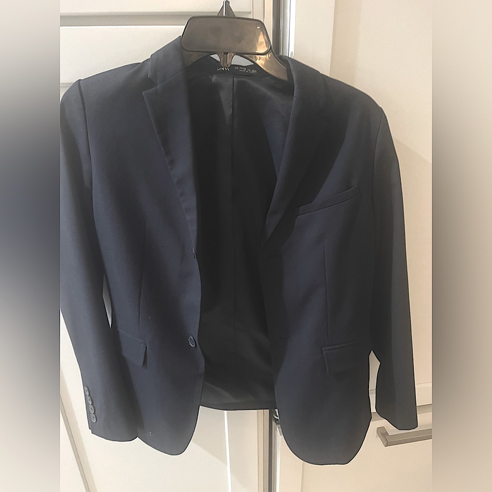 Boys Zara navy jacket only worn once